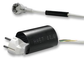 HELLERMANN TYTON - HA67-44.4-7.4 - 热缩套管 6:1 黑色 44.4MM 1M